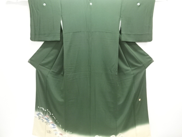 JAPANESE KIMONO / IRO-TOMESODE / CHIDORI / TREE CREST / ARTIST WORK